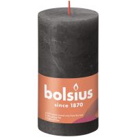 Bolsius kaars rustiek 7x13 cm stormy grey