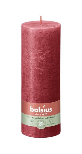 Bolsius kaars rustiek 7x19 cm delicate red
