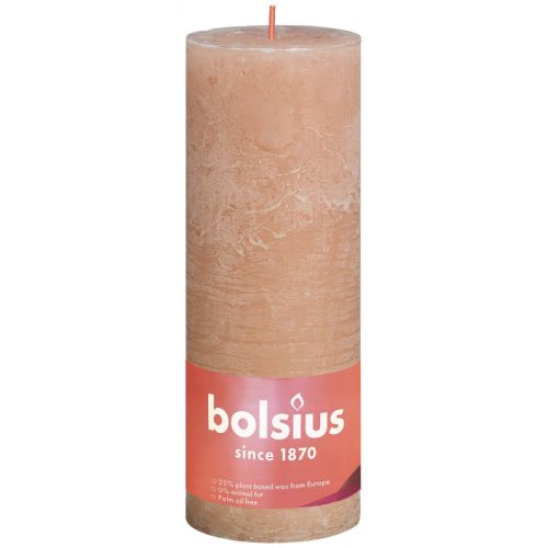 Bolsius kaars rustiek 7x19 cm misty pink