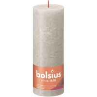 Bolsius kaars rustiek 7x19 cm sandy grey