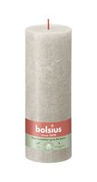 Bolsius kaars rustiek 7x19 cm sandy grey