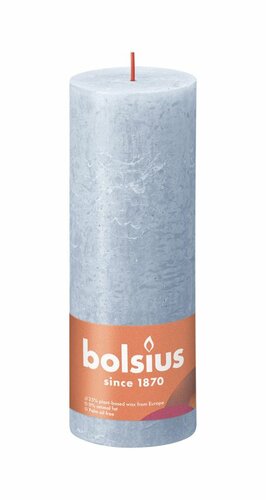 Bolsius kaars rustiek 7x19 cm sky blue