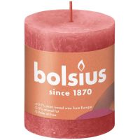 Bolsius kaars rustiek 7x8 cm blossom roze