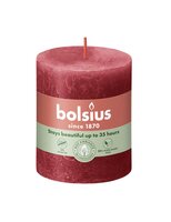 Bolsius kaars rustiek 7x8 cm delicate red