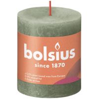 Bolsius kaars rustiek 7x8 cm fresh olijf