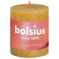 Bolsius kaars rustiek 7x8 cm honeycomb yellow