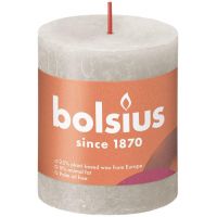 Bolsius kaars rustiek 7x8 cm sandy grey
