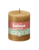 Bolsius kaars rustiek 7x8 cm spice brown