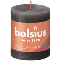 Bolsius kaars rustiek 8x7 cm stormy grey