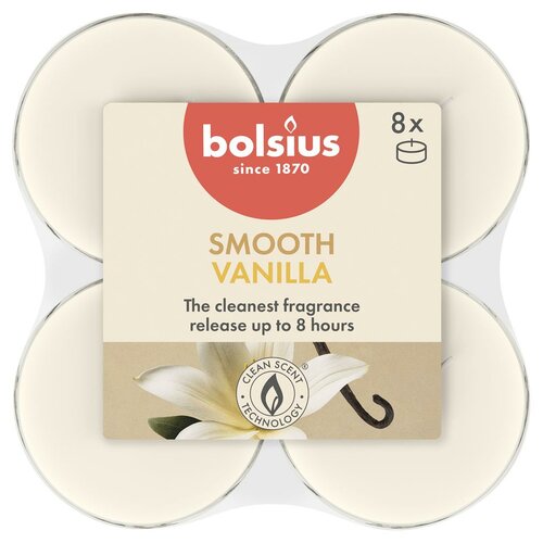 Bolsius maxilicht true scents vanilla 8 stuks