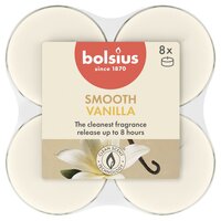 Bolsius maxilicht true scents vanilla 8 stuks