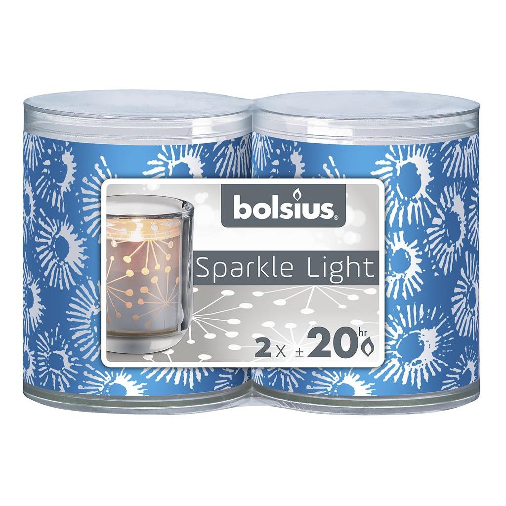 Bolsius Sparkle Light Koraal Blauw huismerk kopen in de aanbieding Bolsius Sparkle Light Koraal Blauw huismerk kopen in de aanbieding