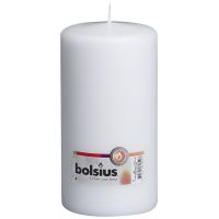 Bolsius stompkaars 10x20 cm wit