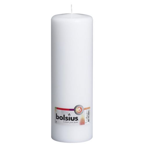 Bolsius stompkaars 10x30 cm wit