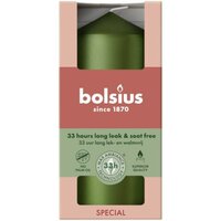 Bolsius stompkaars 6x12 cm metallic green
