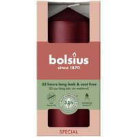 Bolsius stompkaars 6x12 cm metallic red