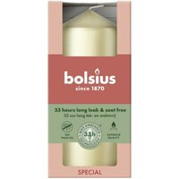 Bolsius stompkaars 6x12 cm metallic silver