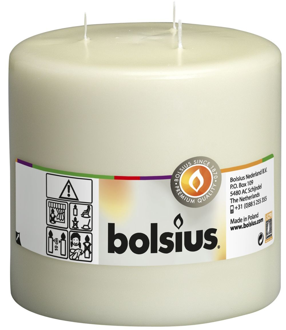 Bolsius Kaars Stomp 9.8 x 20cm Ivoor, doos 8 stuks Bolsius Kaars Stomp 9.8 x 20cm Ivoor, doos 8 stuks