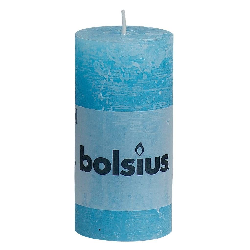 Bolsius Stompkaars Rustiek 10X5 Cm Aqua huismerk kopen in de aanbieding Bolsius Stompkaars Rustiek 10X5 Cm Aqua huismerk kopen in de aanbieding