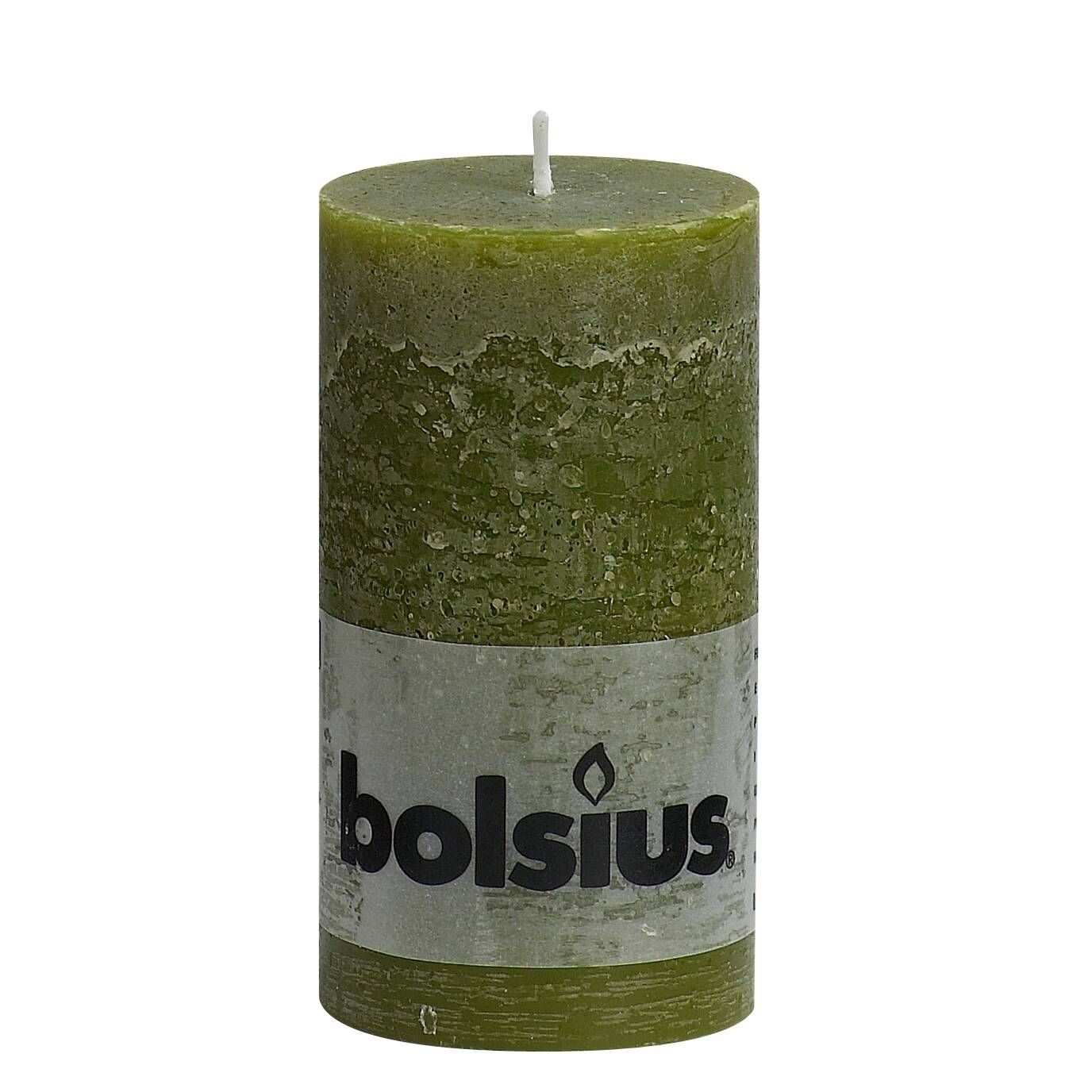Bolsius Stompkaars Rustiek 13X7 Cm Olijfgroen huismerk kopen in de aanbieding Bolsius Stompkaars Rustiek 13X7 Cm Olijfgroen huismerk kopen in de aanbieding