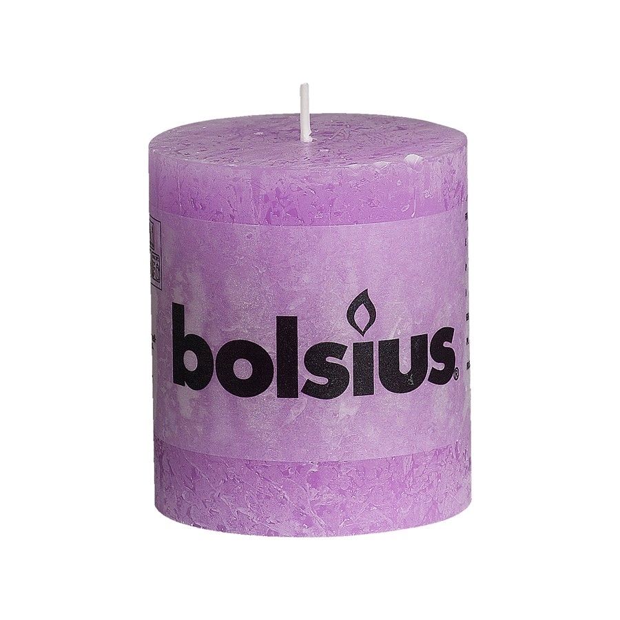 Bolsius Stompkaars Rustiek 8X7 Cm Lila huismerk kopen in de aanbieding
