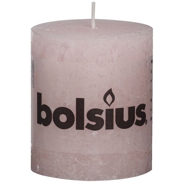 Bolsius Stompkaars Rustiek 8X7 Cm Pastel Roze huismerk kopen in de aanbieding Bolsius Stompkaars Rustiek 8X7 Cm Pastel Roze huismerk kopen in de aanbieding