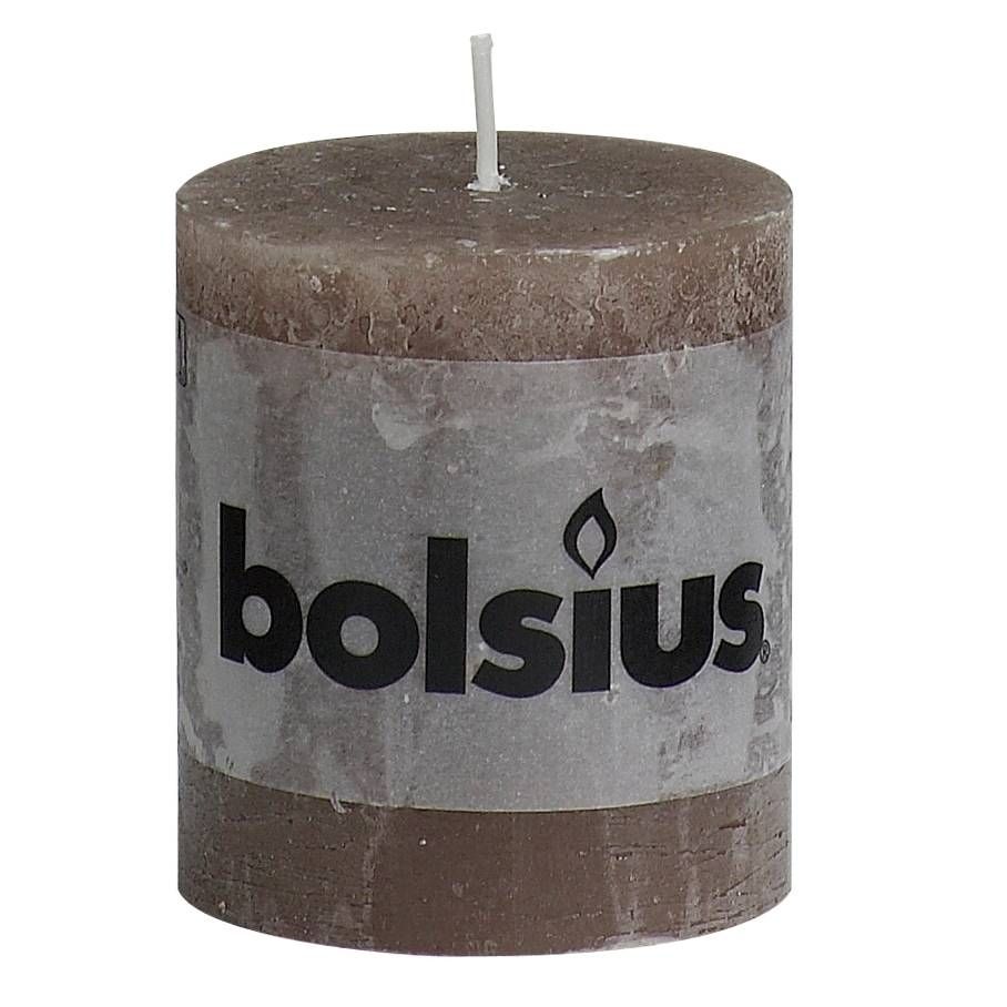 Bolsius Stompkaars Rustiek 8X7 Cm Taupe huismerk kopen in de aanbieding Bolsius Stompkaars Rustiek 8X7 Cm Taupe huismerk kopen in de aanbieding