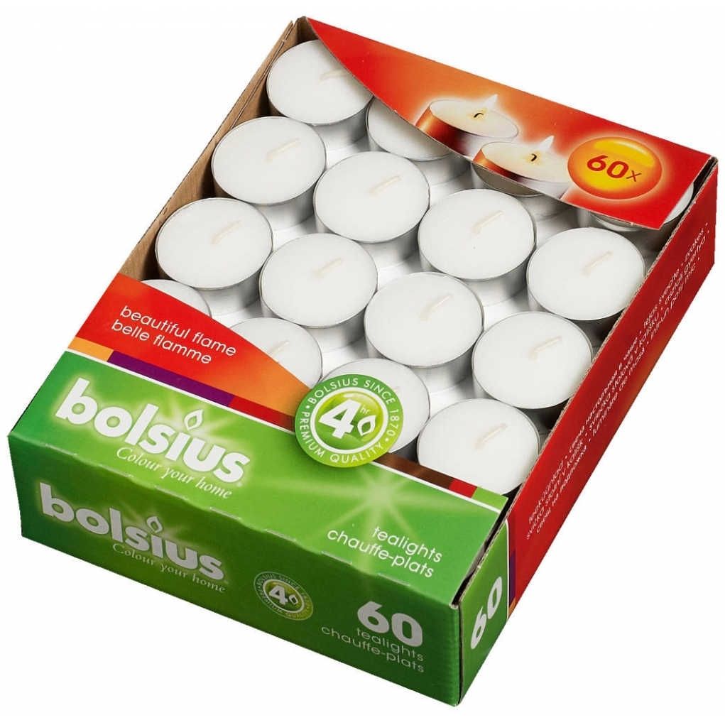 Bolsius Theelichten+cup 60stuks