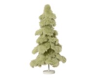 Kerstboom kunstbont 60 cm salie groen