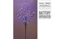 Verlichte boom op prikker 110 cm multi colour
