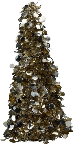 Lametta kerstboom 60 cm champagne