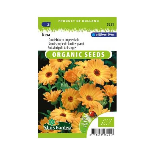 Calendula Officinalis zaden Nova Goudsbloem BIO