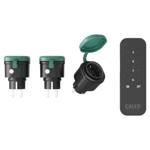 Calex schakelset buiten 3 stuks - afbeelding 1
