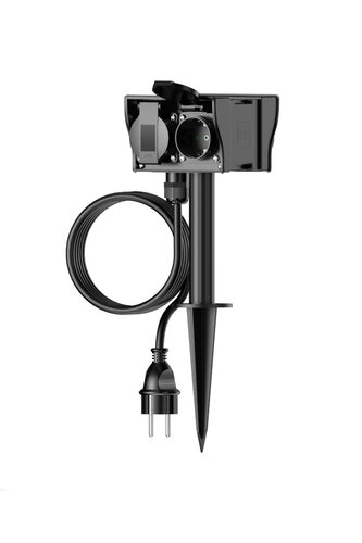 Calex tuincontactdoos 4-voudig