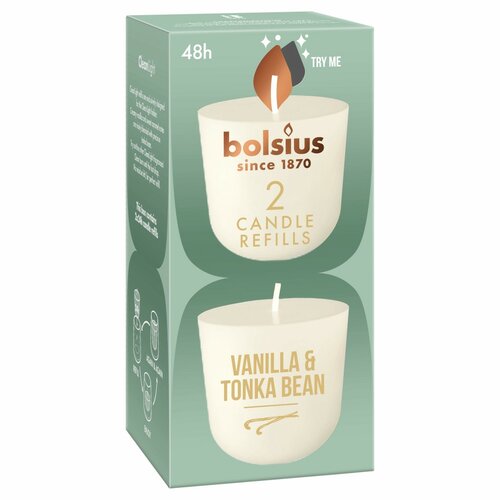 Bolsius cleanlight navulling Vanille & Tonkaboon