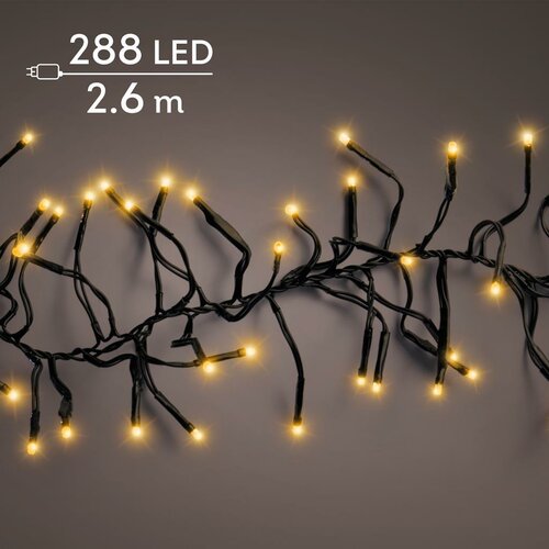 Clusterverlichting led 288 lampjes klassiek warm - afbeelding 1