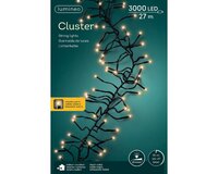 Clusterverlichting led 3000 lampjes klassiek warm - afbeelding 2