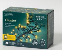 Clusterverlichting led 448 lampjes klassiek warm - afbeelding 2