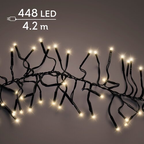 Clusterverlichting led 448 lampjes soft gold - afbeelding 1