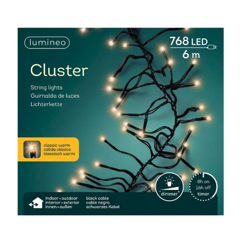 Clusterverlichting led 768 lampjes klassiek warm - afbeelding 2