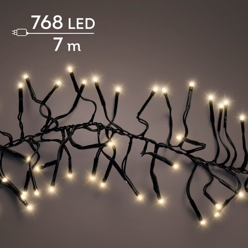 Clusterverlichting led 768 lampjes soft gold - afbeelding 1