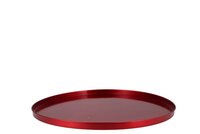 Dienblad rood metaal 46X2CM