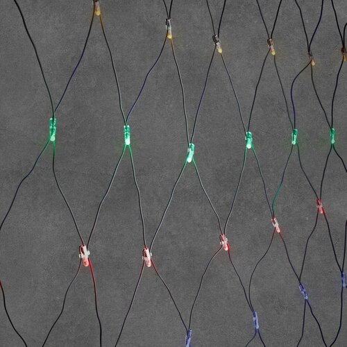Luca connect 24 led net 3x3 meter 182 lamps multi colour