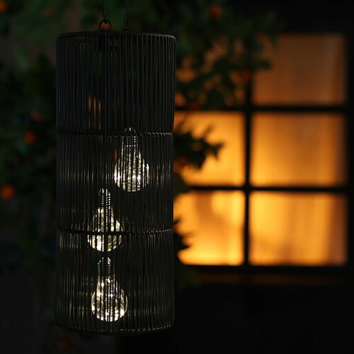 Countryfield hanglamp solar LED Fadime L 57 cm zwart - afbeelding 2