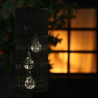 Countryfield hanglamp solar LED Fadime S 47 cm zwart - afbeelding 2