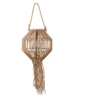 Countryfield hanglamp Solar LED ro Dagmar 22 cm naturel - afbeelding 1