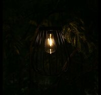 Countryfield Hanglamp solar LED ro Debi 25 cm zwart - afbeelding 2