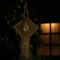 Countryfield Hanglamp Solar LED ruit 21 cm naturel - afbeelding 2