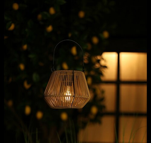 Countryfield tafellamp Solar con Onora 16 cm bruin - afbeelding 2