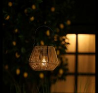 Countryfield tafellamp Solar con Onora 16 cm bruin - afbeelding 2